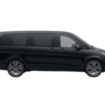 Black Mercedes-Benz V220 Luxury VIP Van Side Profile - Morocco Luxury Taxi